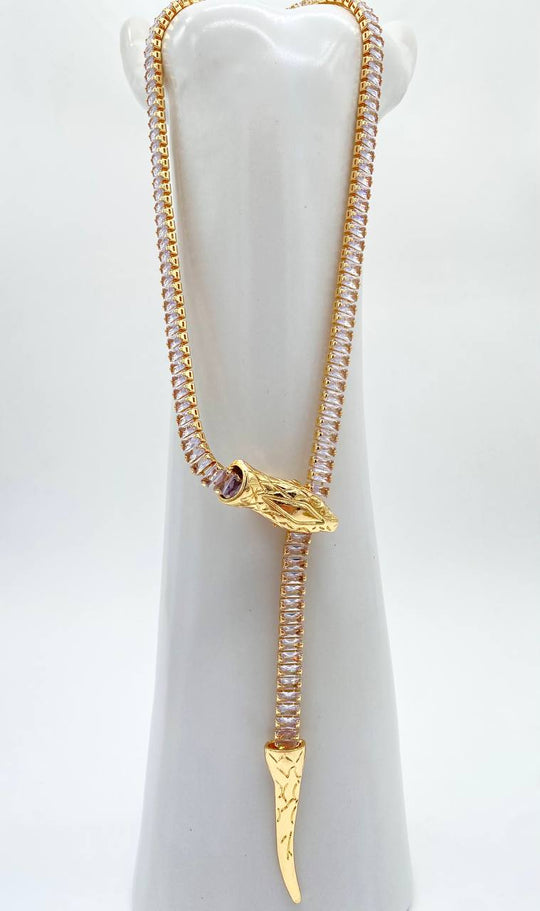 CADENA VIBORA CHAPA DE ORO 18K