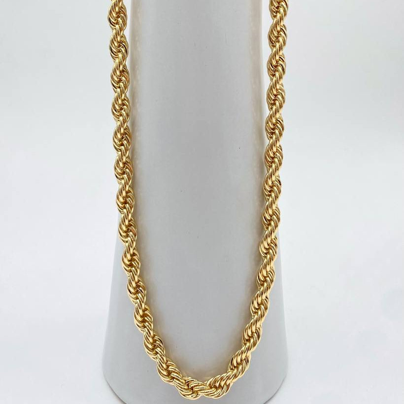 CADENA TORZAL CHAPA DE ORO 18K
