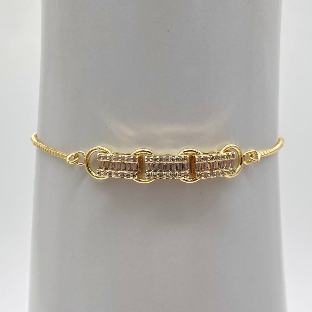 PULSO BARRA CHAPA DE ORO 18K