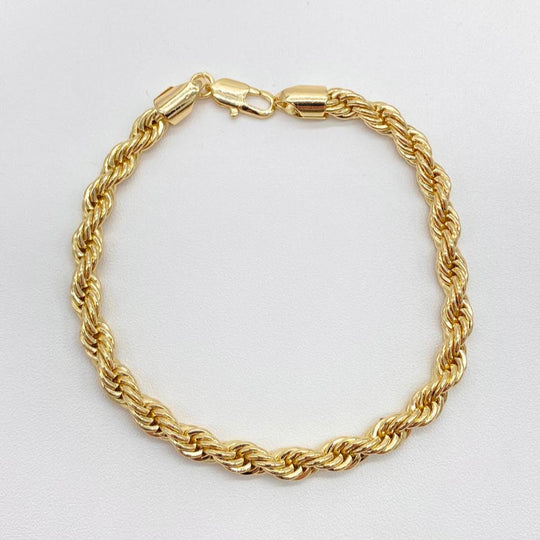 PULSO TORZAL CHAPA DE ORO 18K