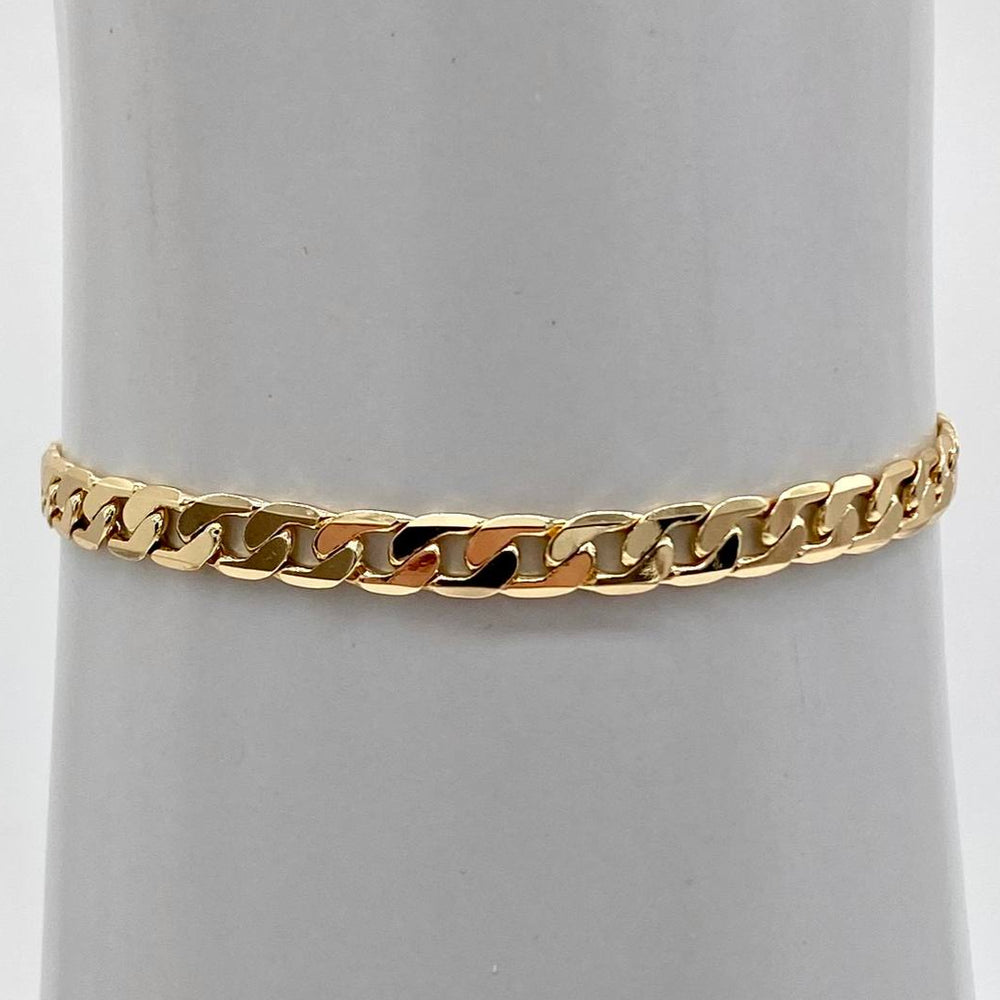 PULSO BARBADO CHAPA DE ORO 18K
