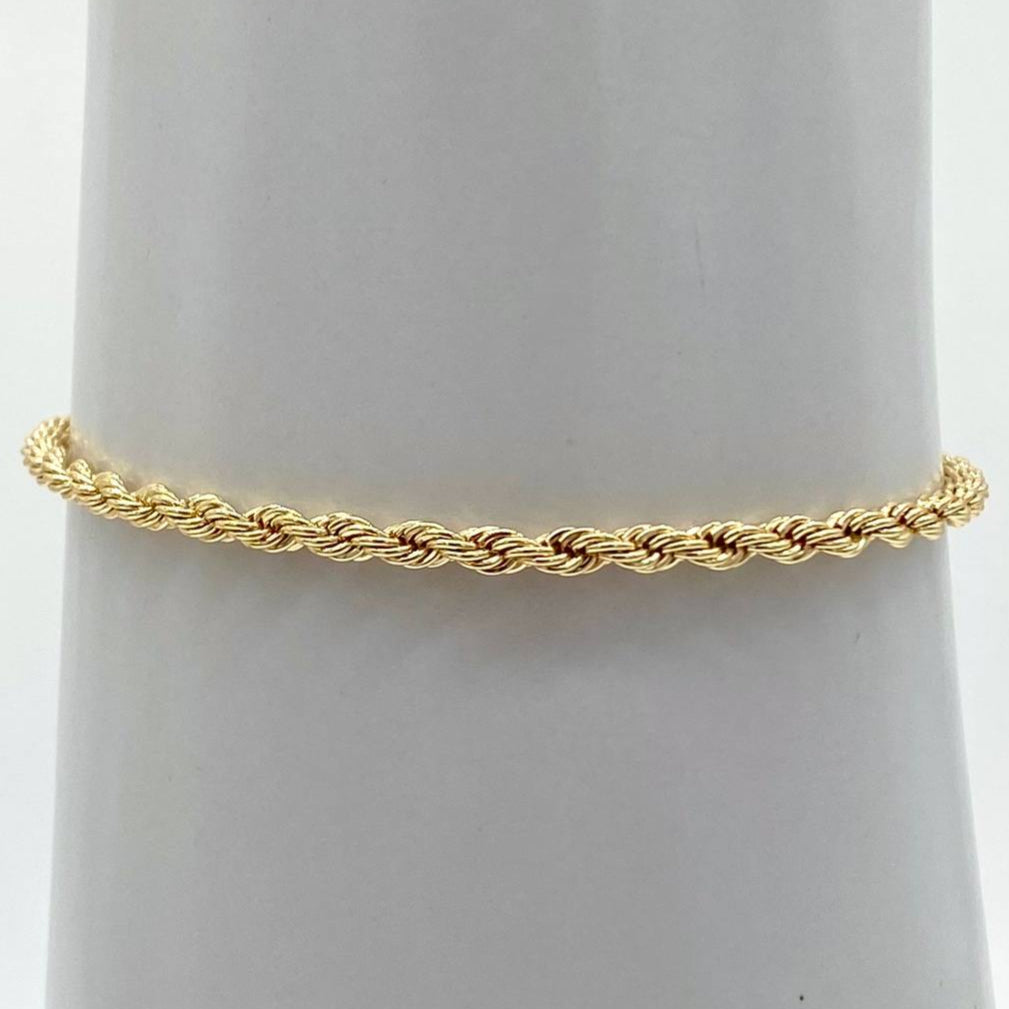 PULSERA TORZAL MINI CHAPA DE ORO 18K