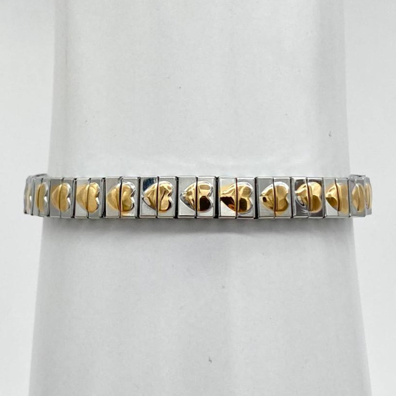 BRAZALETE BICOLOR CORAZON