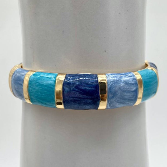 BRAZALETE AZUL ESMALTADO