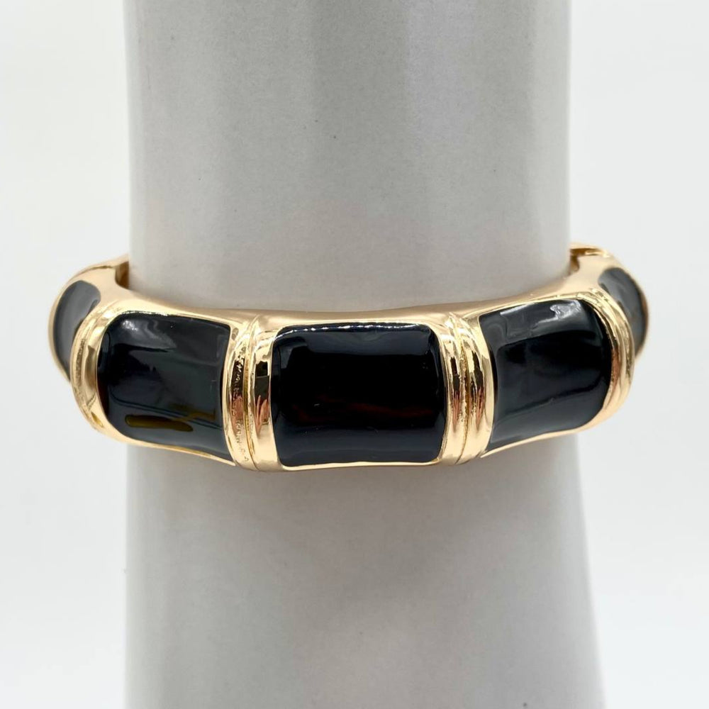 BRAZALETE ESMALTADO NEGRO