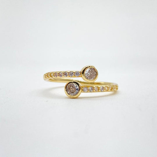 ANILLO ESPIRAL CHAPA DE ORO 18K