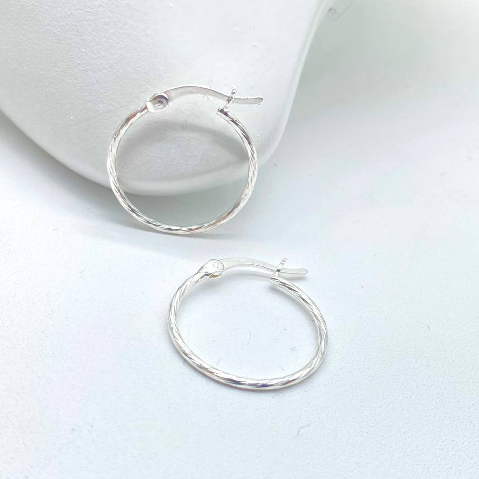 ARRACADA FACETADA PLATA 925
