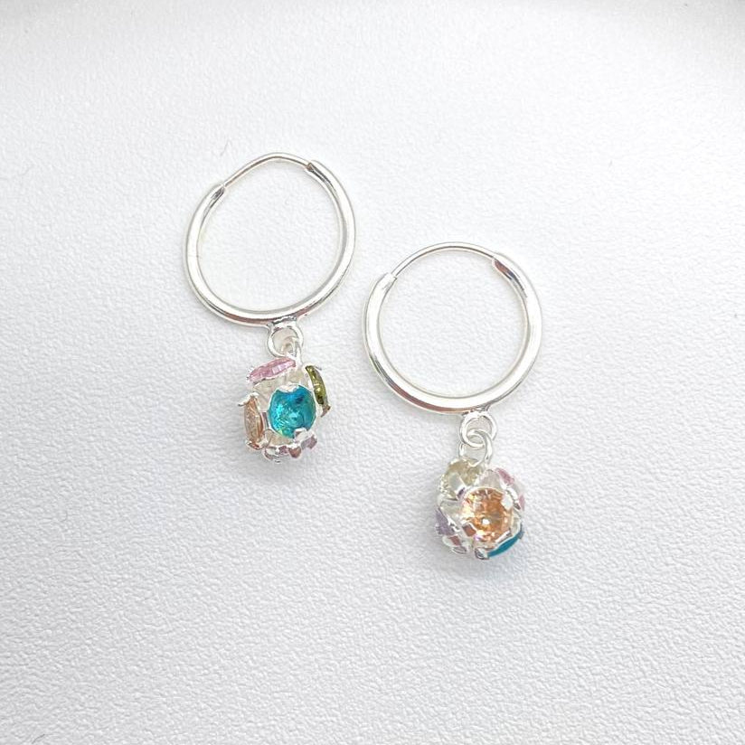 ARETE COLORES PLATA 925