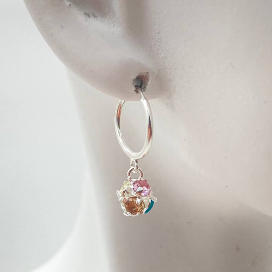ARETE COLORES PLATA 925