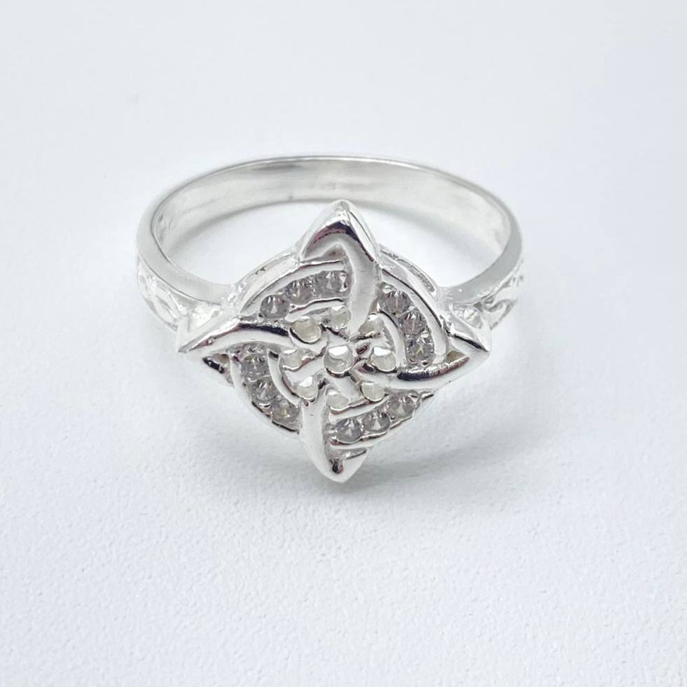ANILLO NUDO DE BRUJA PLATA 925