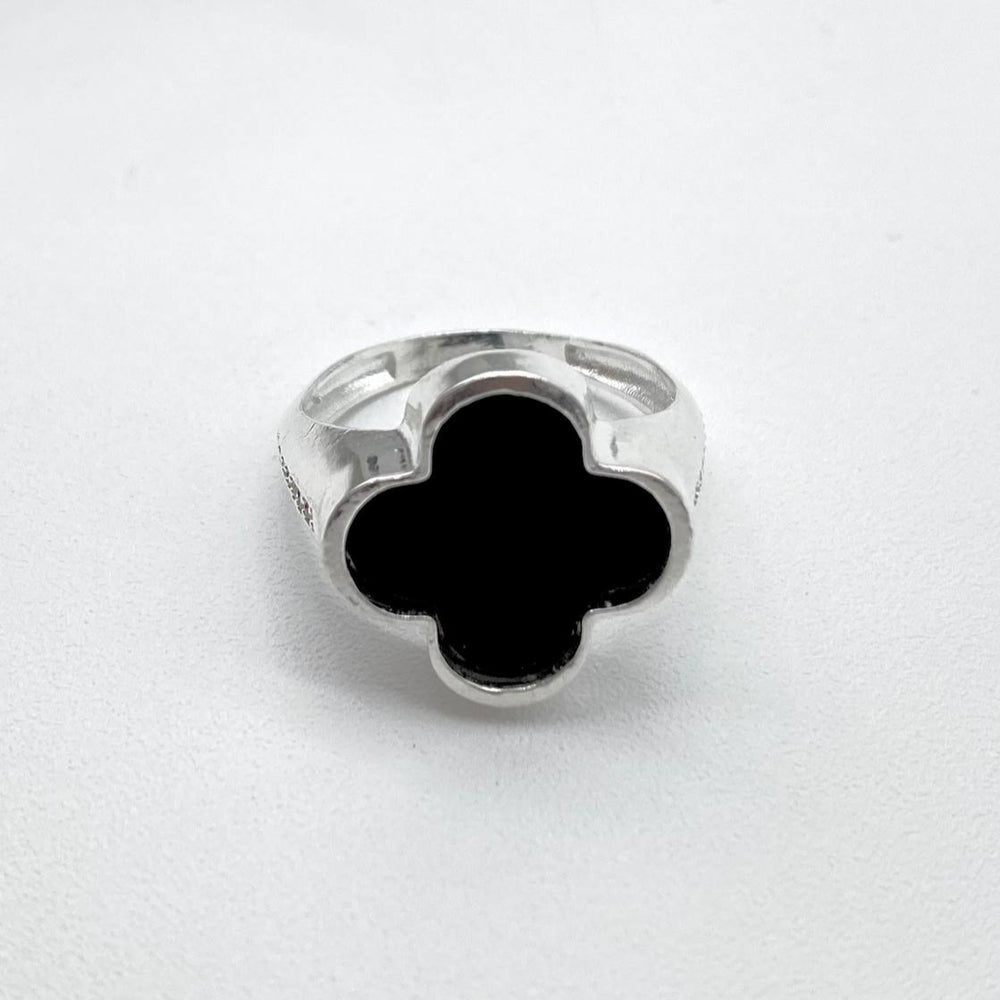 ANILLO TREBOL NEGRO