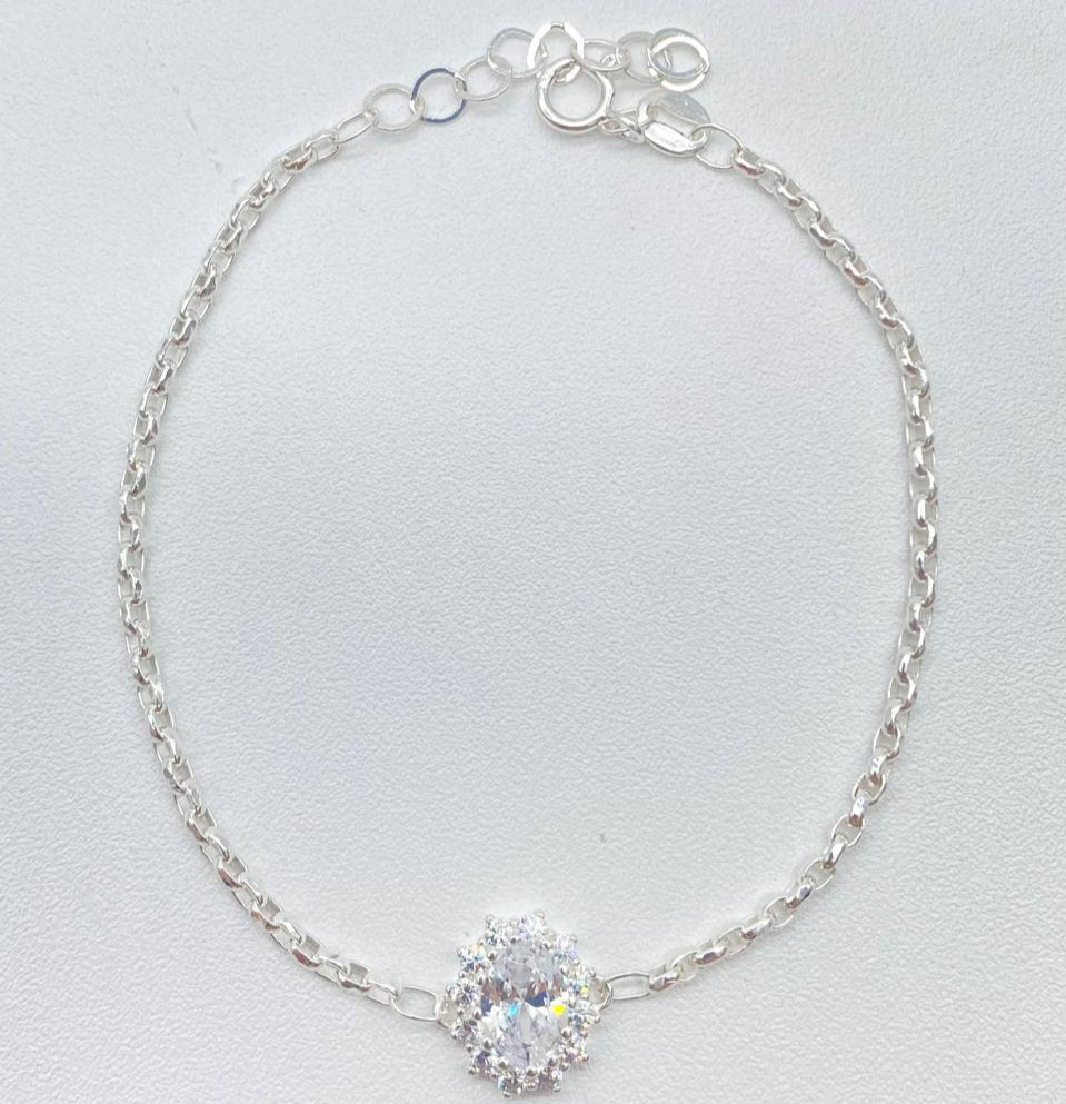 PULSO FLOR PLATA 925