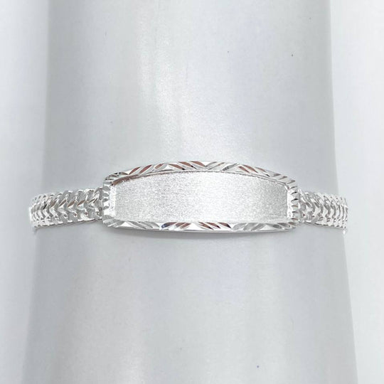 ESCLAVA TEJIDO PALMA PLATA 925