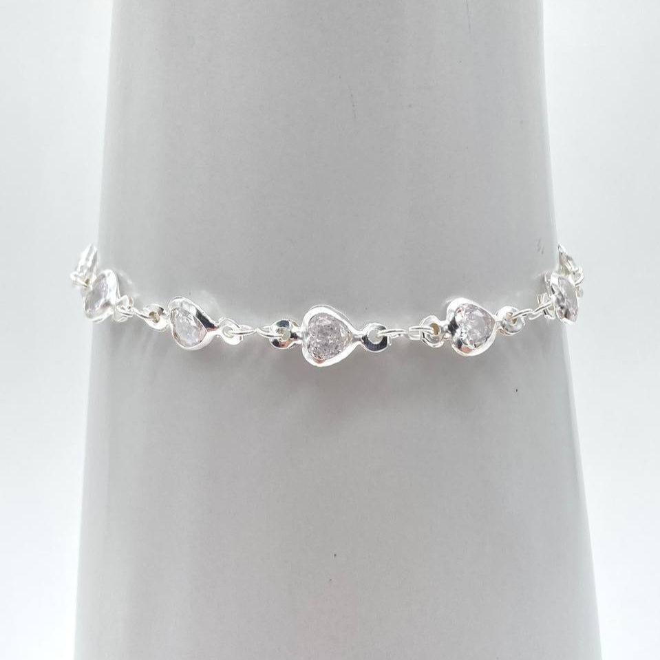 PULSO CORAZONES PLATA 925