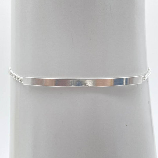 ESCLAVA TEJIDO BARBADO PLATA 925