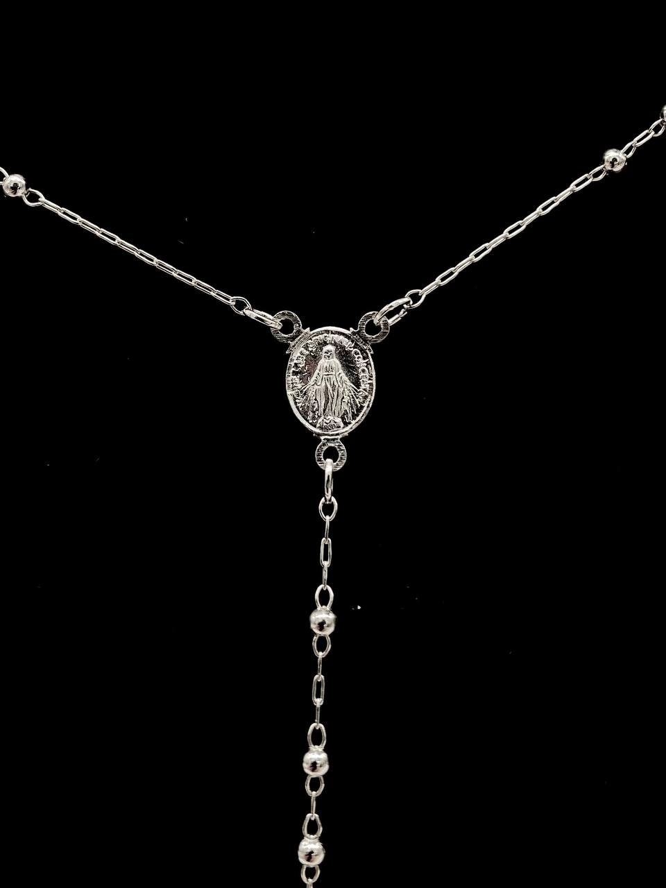 ROSARIO VIRGEN DE FATIMA PLATA 925