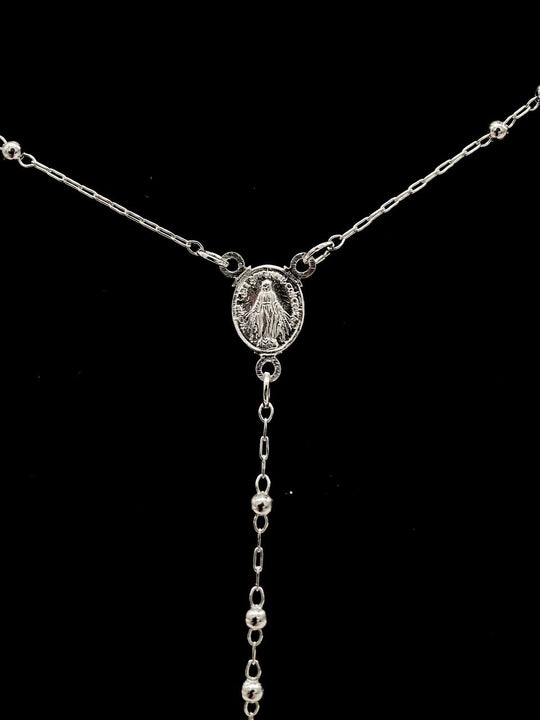 ROSARIO VIRGEN DE FATIMA PLATA 925