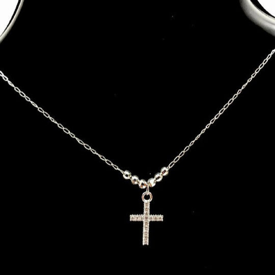 CADENA CON CRUZ BRILLANTE