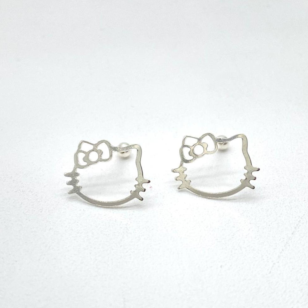 BROQUEL KITTY PLATA 925