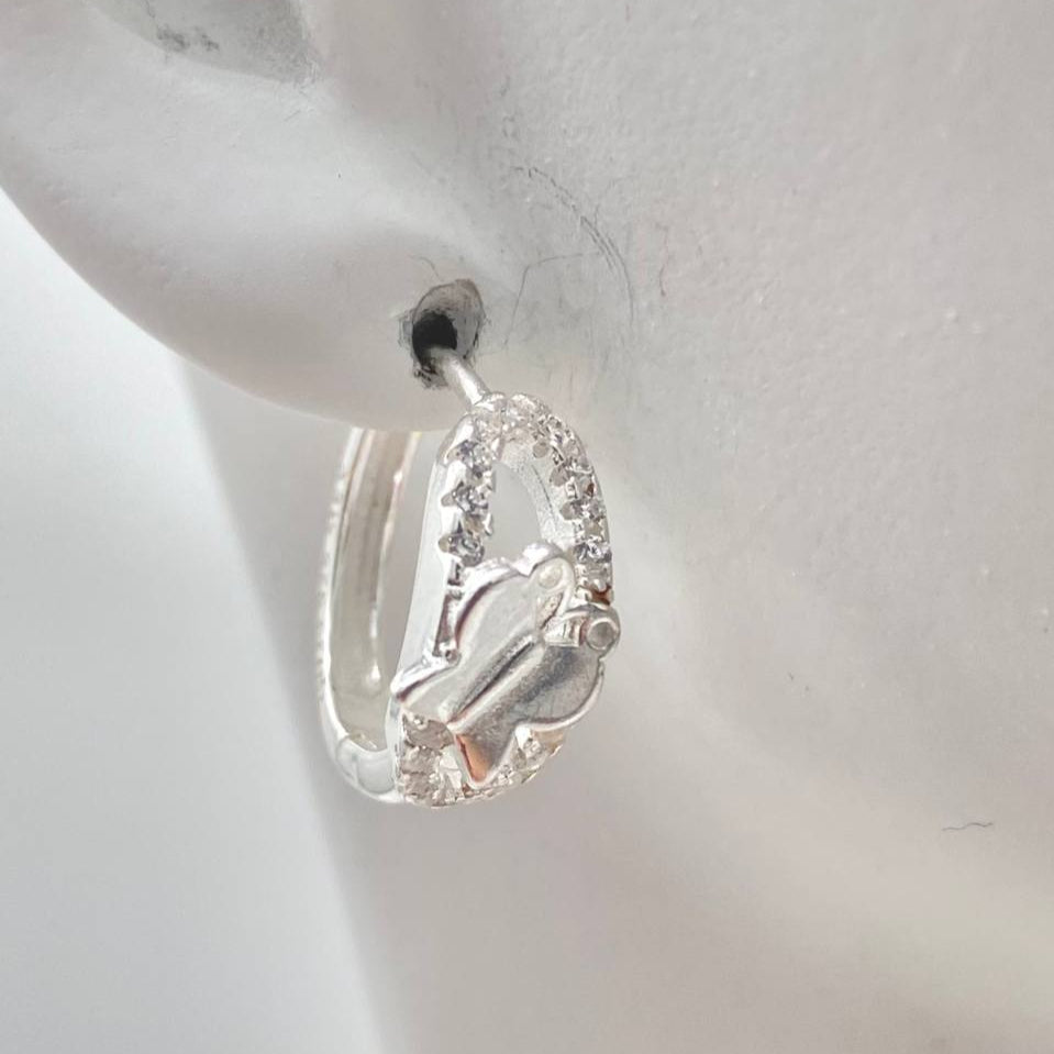HUGGIE MARIPOSA PLATA 925 #278