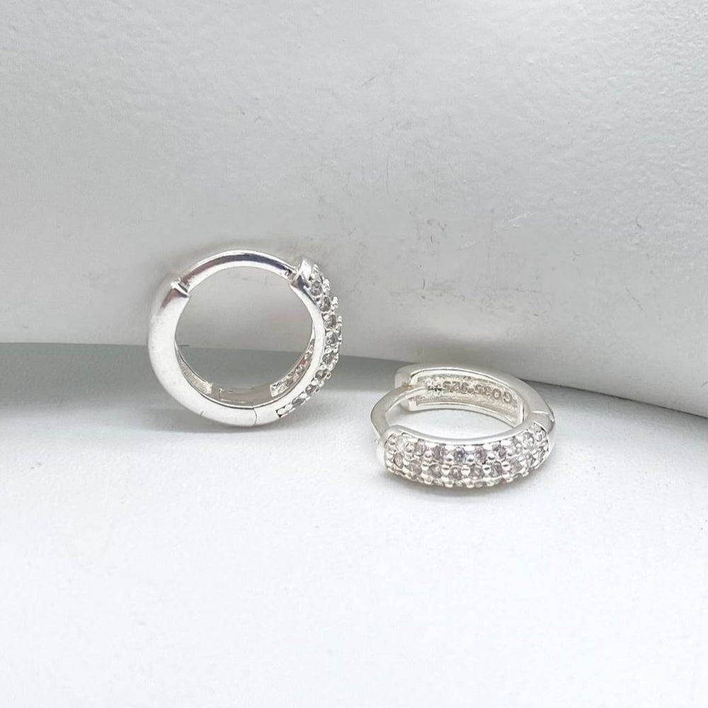 HUGGIE BRILLANTE PLATA 925