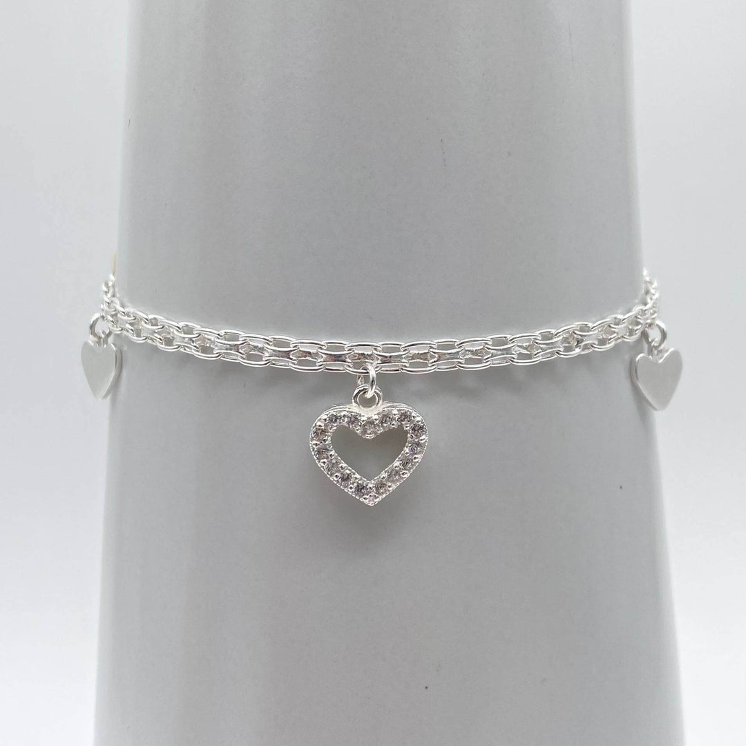 PULSO CORAZONES PLATA 925