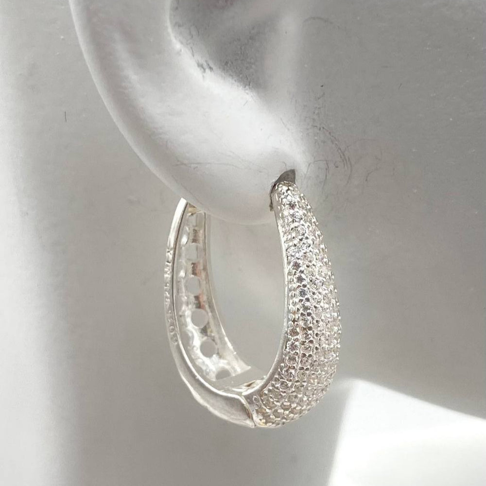 HUGGIE BRILLANTE PLATA 925 #332