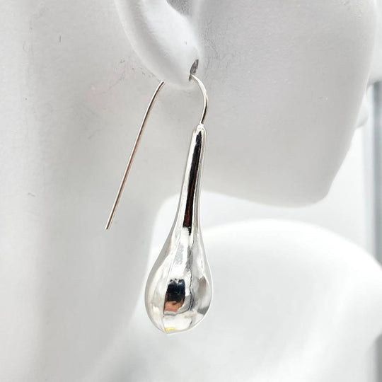 ARETE PERA COLGANTE PLATA 925