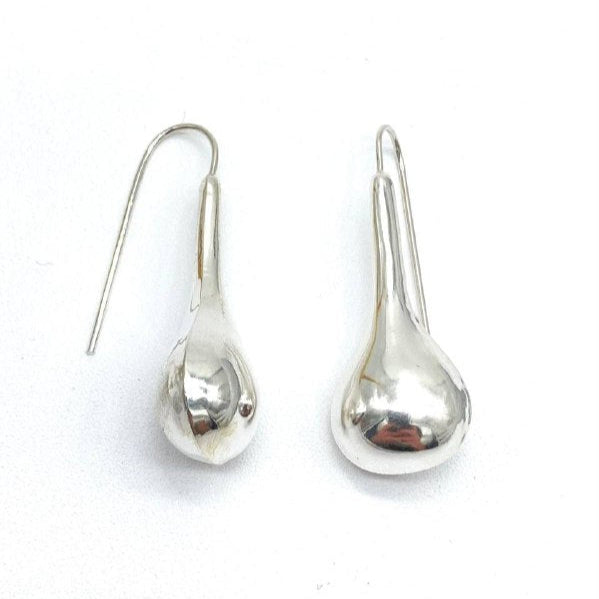 ARETE PERA COLGANTE PLATA 925 #342