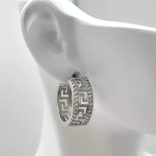 Huggie Grecas– Chapa de rodio 18K | MAEL