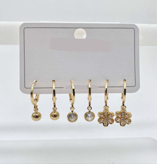 Set de aretes– Chapa de Oro 18K | MAEL