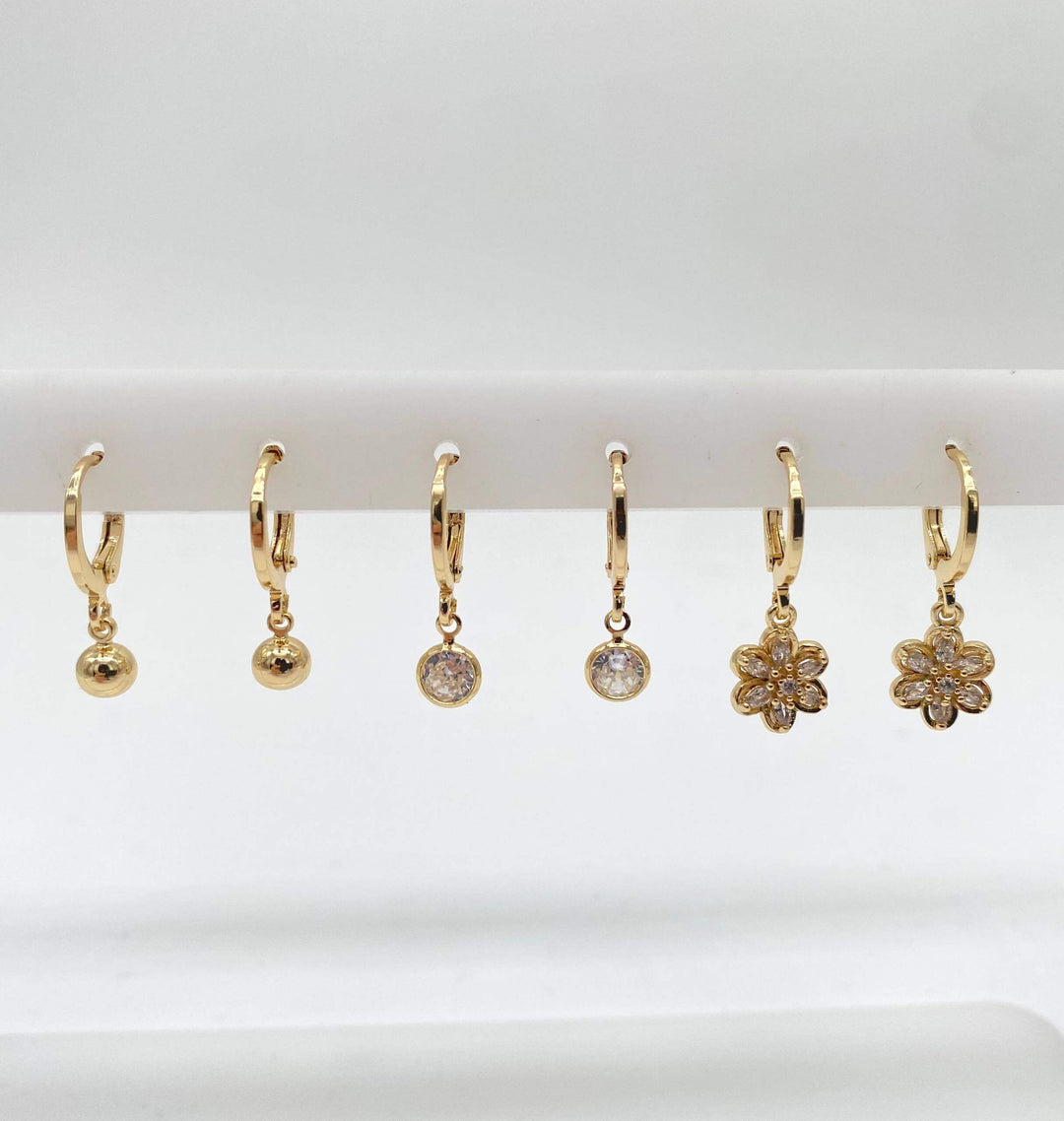 Set de aretes– Chapa de Oro 18K | MAEL