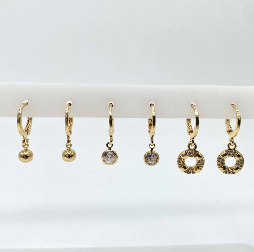 Set de aretes– Chapa de Oro 18K | MAEL