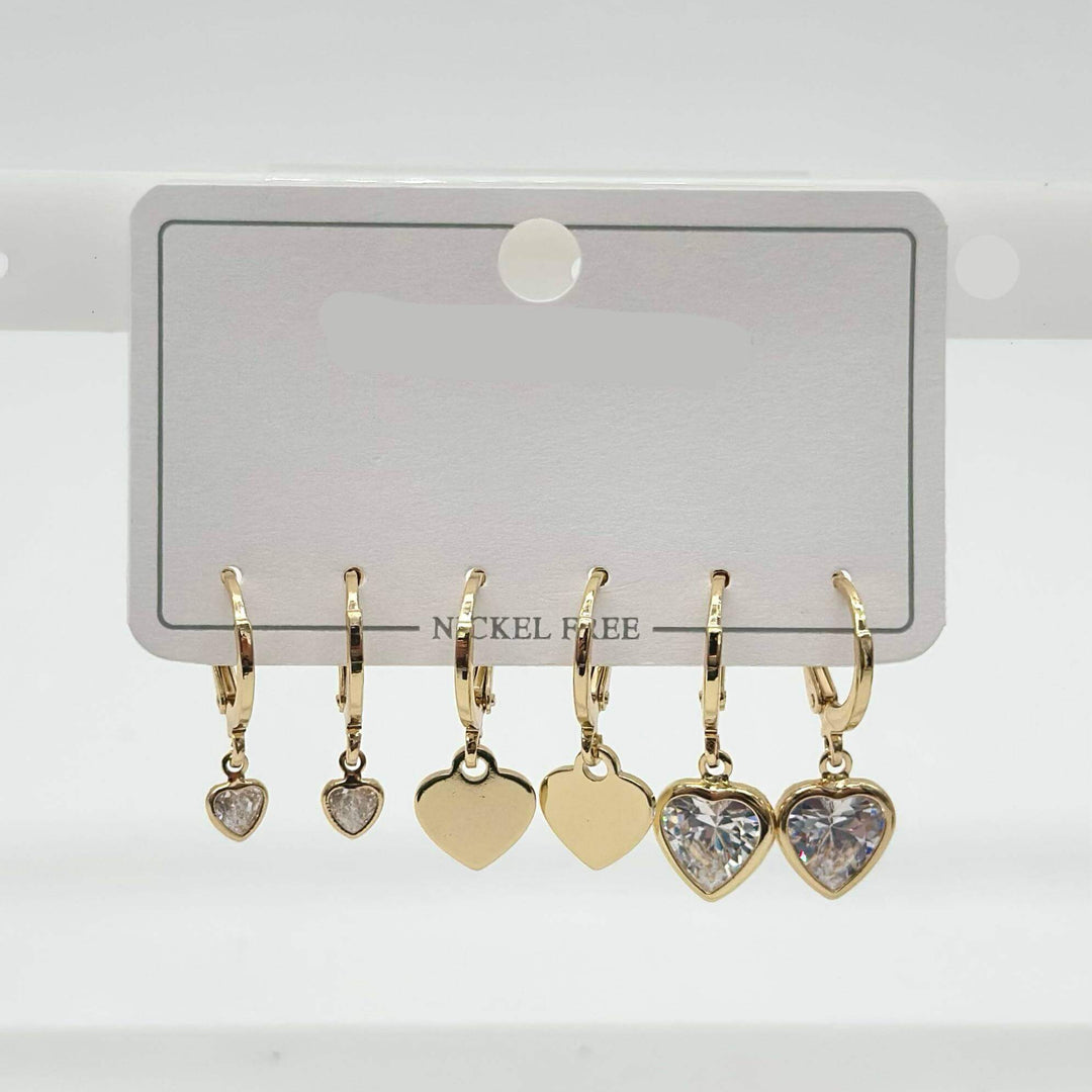 Set de aretes– Chapa de Oro 18K | MAEL