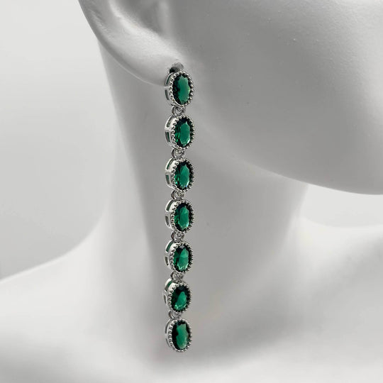Arete largo– Chapa de oro 18K | MAEL