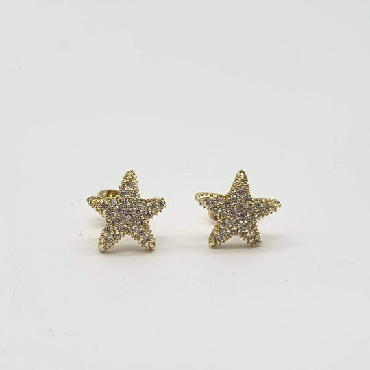 Broquel Estrella mar – Chapa de Oro 18K | MAEL