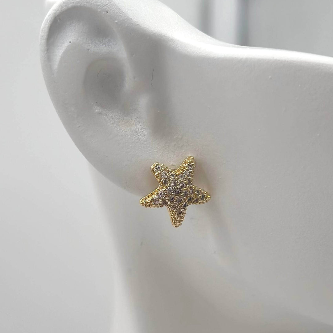 Broquel Estrella mar – Chapa de Oro 18K | MAEL