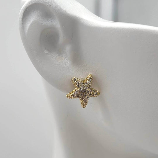 Broquel Estrella mar – Chapa de Oro 18K | MAEL