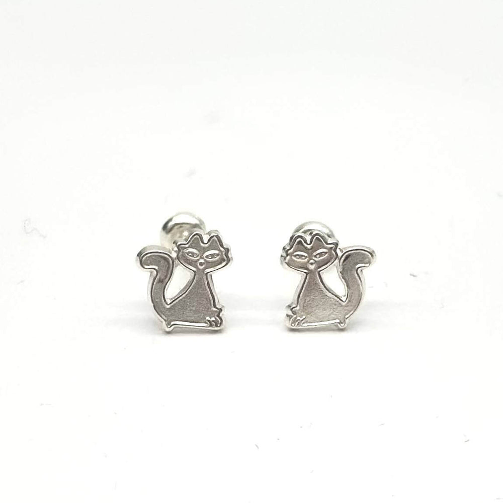 BROQUEL GATO PLATA 925