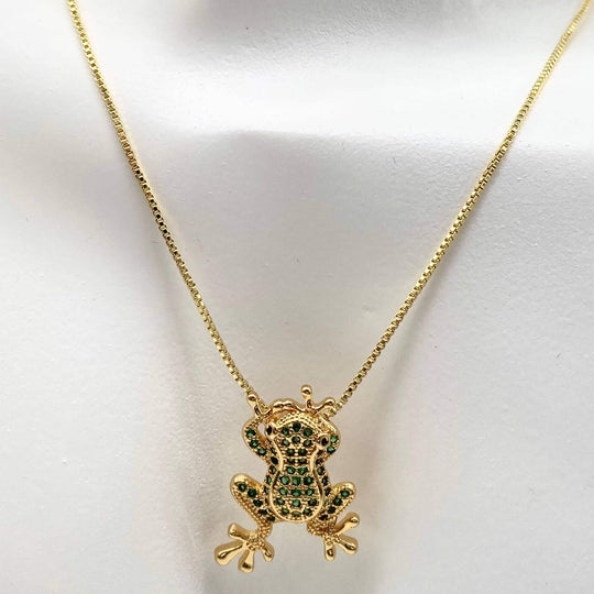 Collar rana de la suerte – Chapa de Oro 18K | MAEL