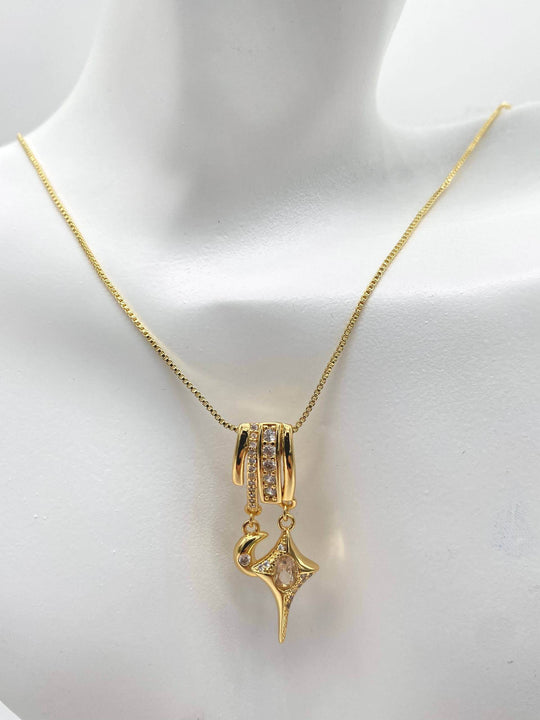 Collar con dije– Chapa de Oro 18K | MAEL