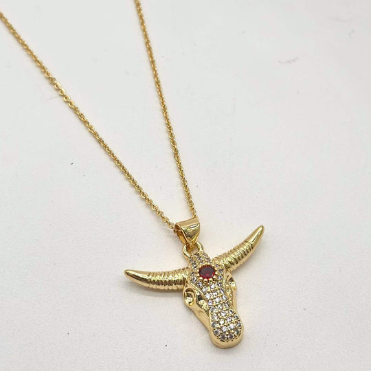 Cadena Toro – Chapa de Oro 18K | MAEL