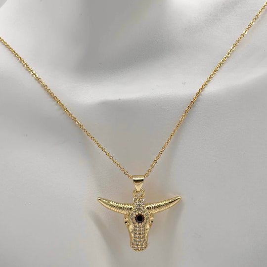 Cadena Toro – Chapa de Oro 18K | MAEL