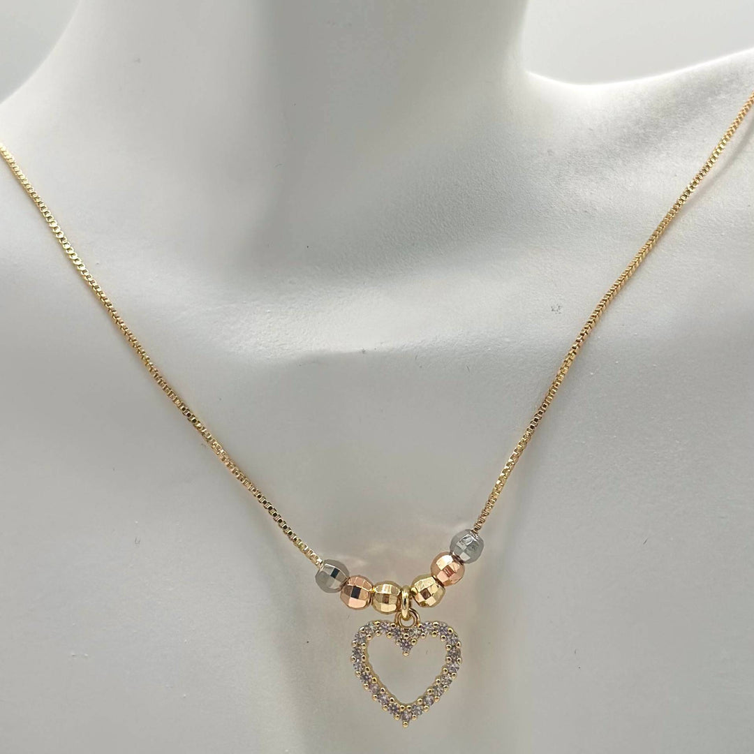 Cadena corazon – Chapa de Oro 18K | MAEL
