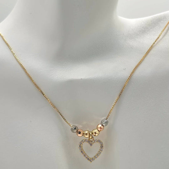 Cadena corazon – Chapa de Oro 18K | MAEL