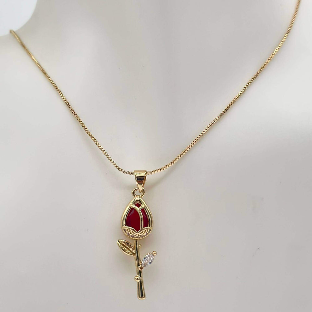 Cadena Tulipan – Chapa de Oro 18K | MAEL