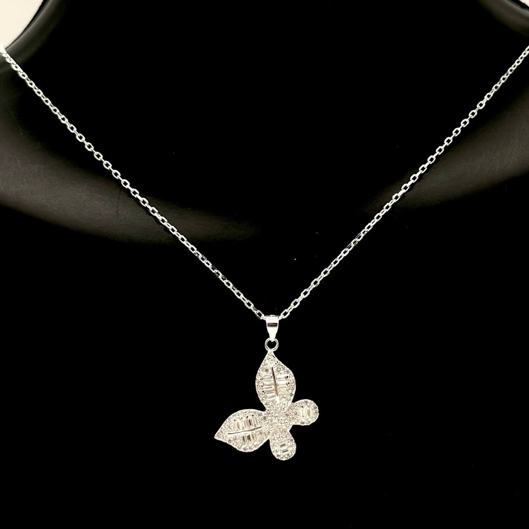 CADENA CON DIJE MARIPOSA PLATA 925