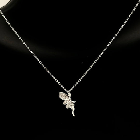 CADENA CON DIJE DE HADA PLATA 925