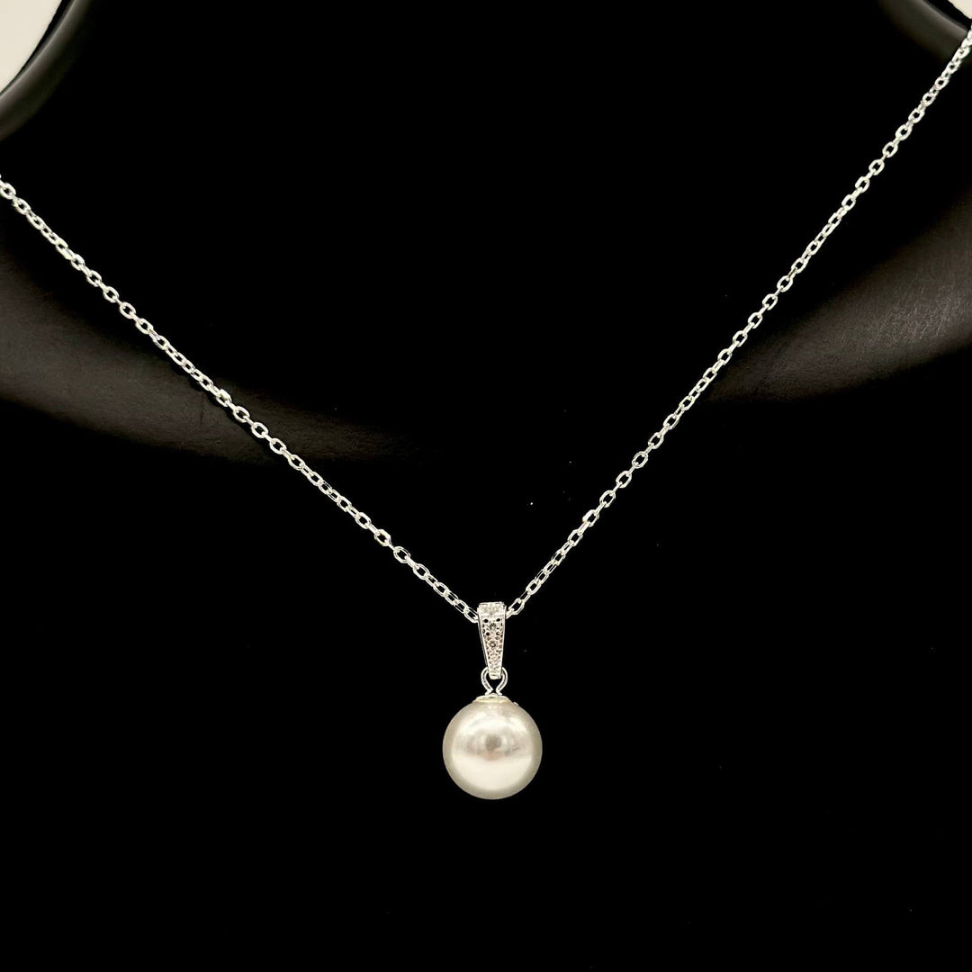 CADENA CON PERLA PLATA 925