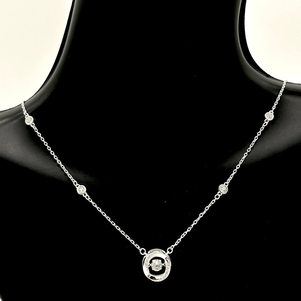 CADENA DIJE CIRCULO PLATA 925